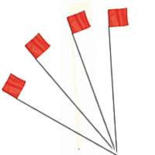 Strait-Line 64100 Orange Stake Flag, 2-1/2" x 3-1/2" x 21"