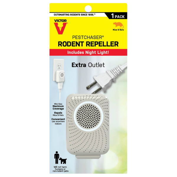 Victor  M751PS PestChaser Rodent Repeller with Nightlight and Extra Outlet