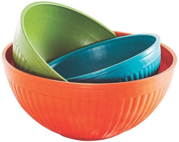 Nordic Ware 60039 Prep & Serve Mixing Bowls, Set Of 3, Assorted Colors