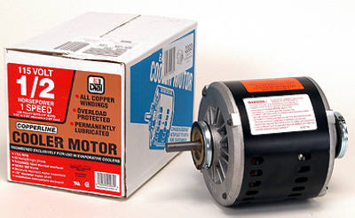 Dial Mfg 2203 Evaporative Cooler Single Speed Motor, 1/2 HP, 115V