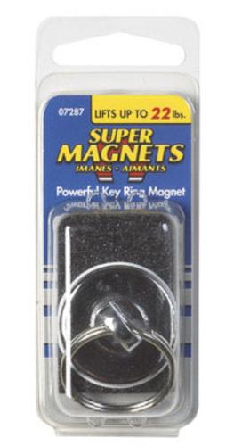 Master Magnetics 07287 Round Super Magnet With Key Ring, 22 Lb.