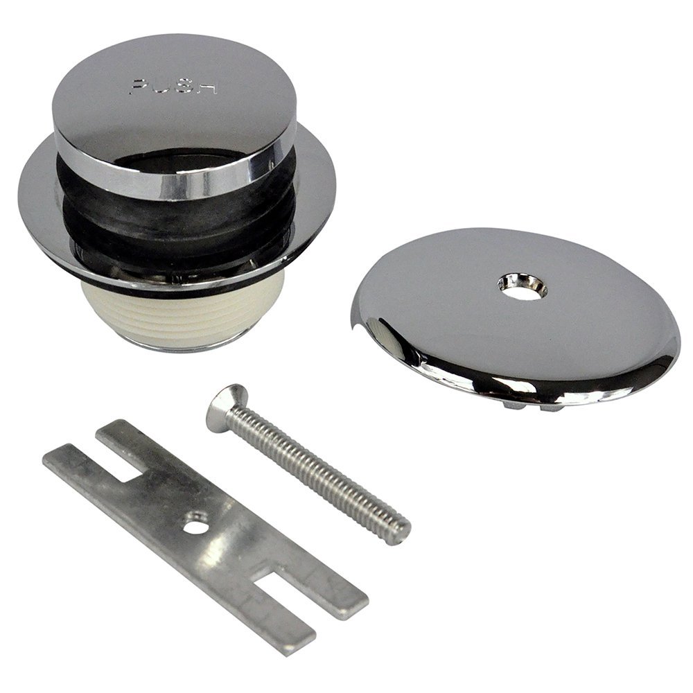 Danco 88981 Overflow Plate and Shoe Assembly for Lavatory Drain, Chrome