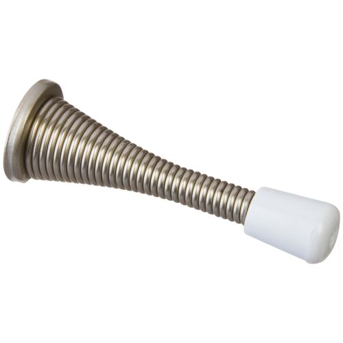 Stanley S807-297 V8023 Spring Doorstop Satin Nickel, 3"