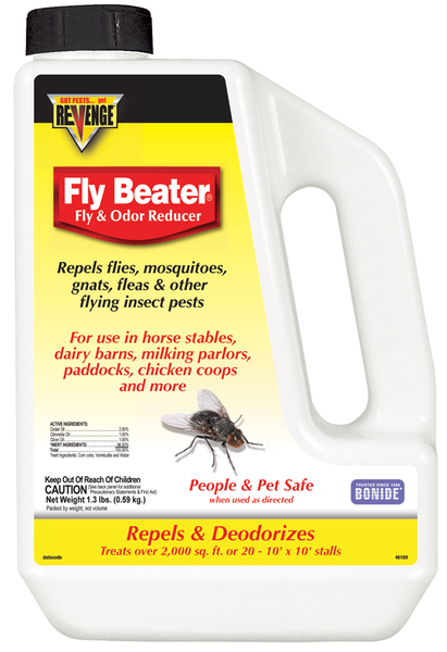 Bonide 46169 Revenge Fly Beater Fly & Odor Reducer, 1.3 LBS