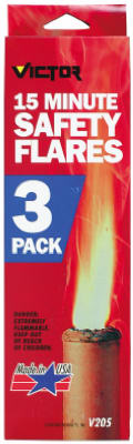 Victor Automotive 22-5-00205-8 15 Minute Emergency Flare, 3-Pack