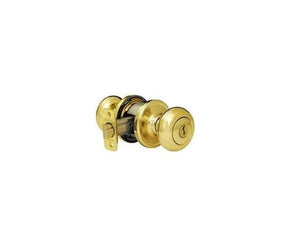 Kwikset 740H-3 Medium Duty Entry Knob Lockset, Zinc, Brass