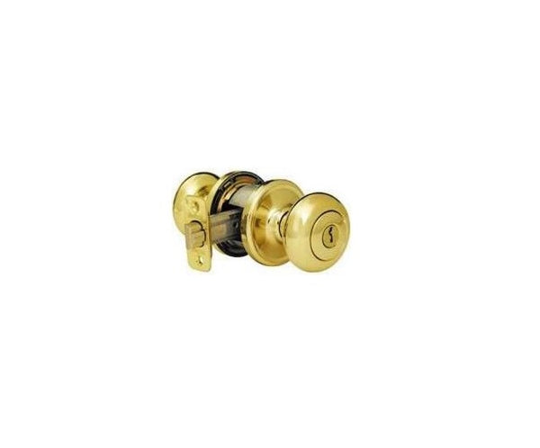 Kwikset 740H-3 Medium Duty Entry Knob Lockset, Zinc, Brass