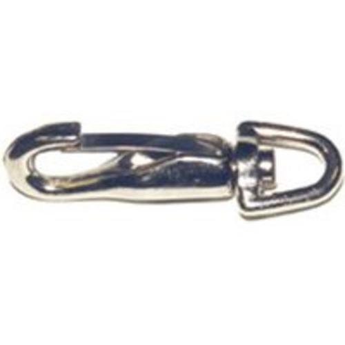 Baron 437-3/8 Swivel Dog Lead Snap 3/8", Nickel Plated Zinc
