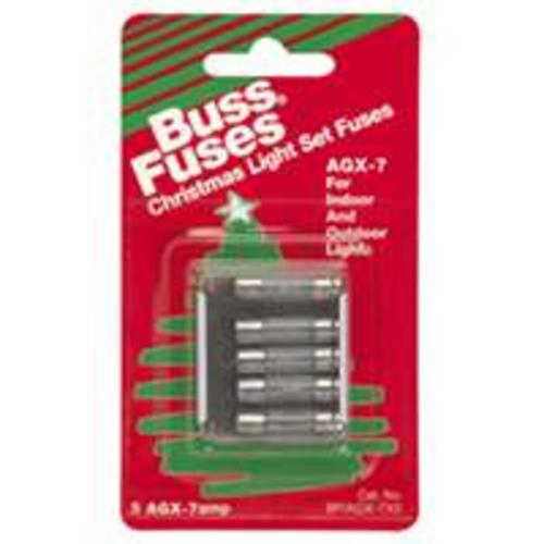 Bussmann BP/AGX-7X5-RP Glass Electronics Fuse, 125 Volt