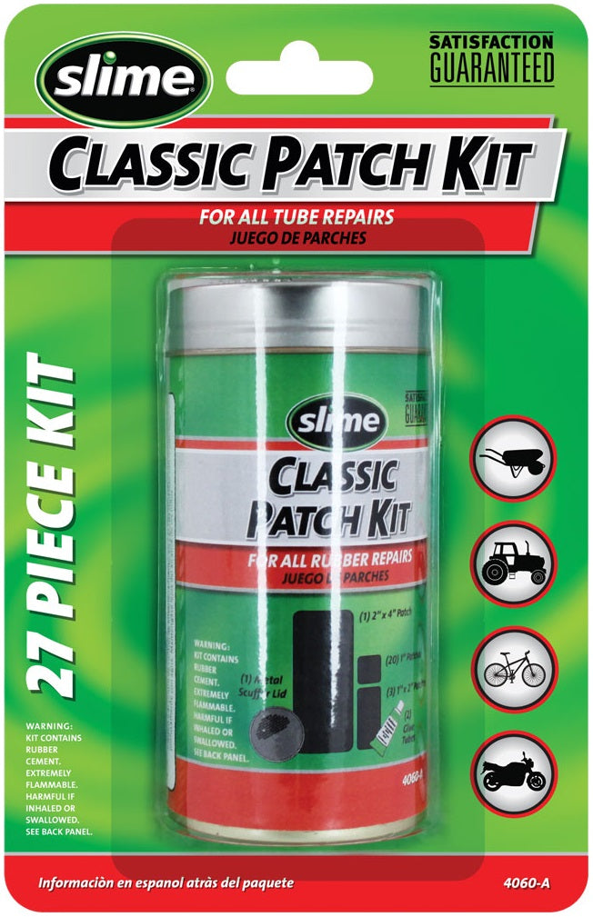 Slime 20189/4060-A Classic Tire Repair Patch Kit, 27 Piece