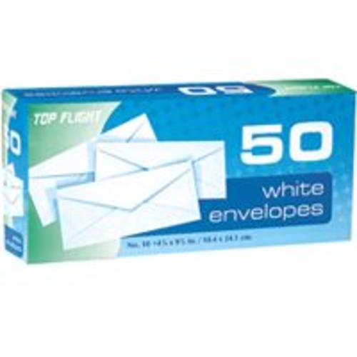Top Flight 1849 Plain Envelopes, White
