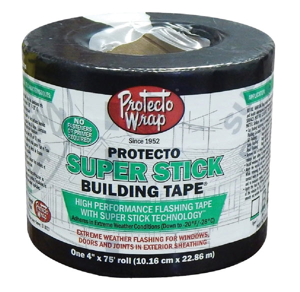 Protecto Wrap 844004SW High-Performance Super Stick Building Tape, 75'