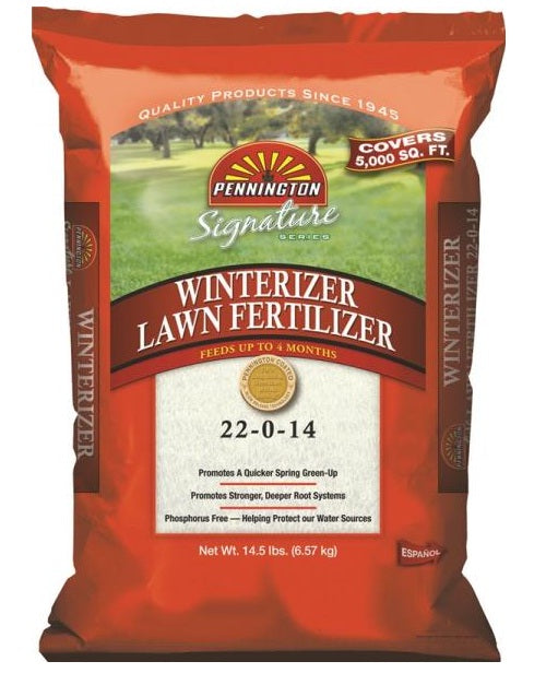 Pennington 451395 Signature Series Winterizer Lawn Fertilizer, 14.5 lbs