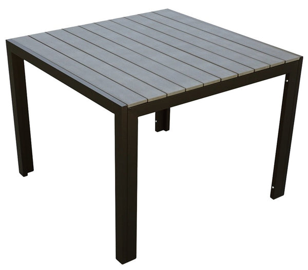 Seasonal Trends T3S40QSBKPW002 Patio Dining Table, Aluminum, 40"
