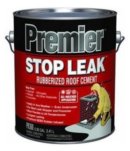 Henry Stop Leak PR360042 Rubberized Roof Cement, 1 Gallon, Black