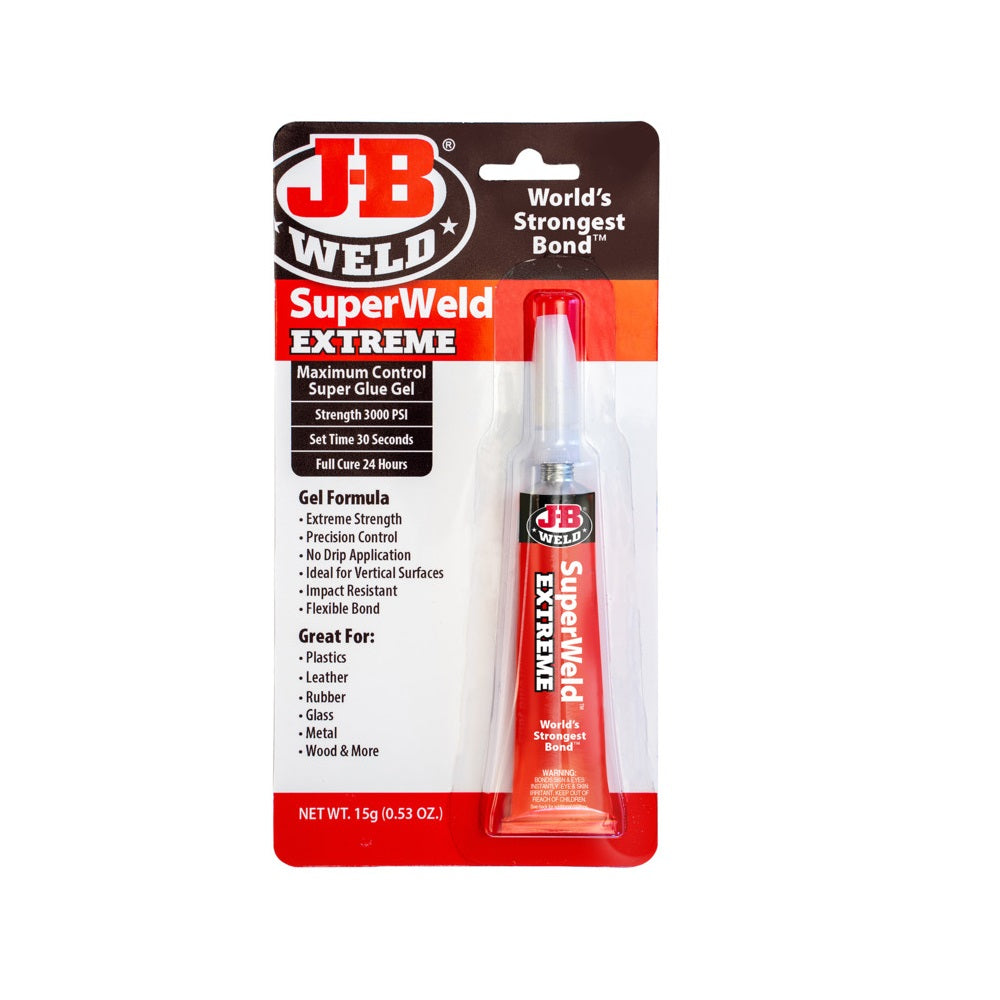 J-B Weld 33400 SuperWeld Instant Adhesive, 15 Gram