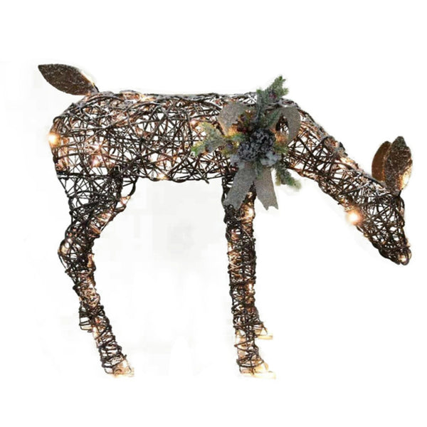 Santas Forest 62401 Lighted Moose Christmas Decoration