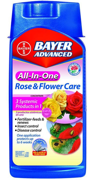 Bayer Advanced 701260 Concentrate All-in-One Rose and Flower Care, 32 Oz
