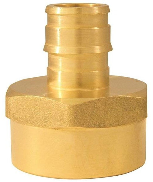Apollo EPXFA12345PK Female Pipe Adapter, Brass, 1/2" x 3/4"