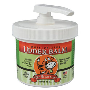 The Happy Cow 3040 Moisturizing Udder Balm, 12 Oz Pump