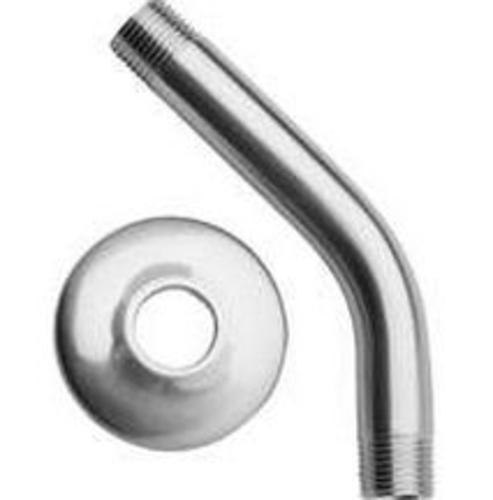 Plumb Pak PP825-11 Shower Arm With Flange, Chrome, 8"