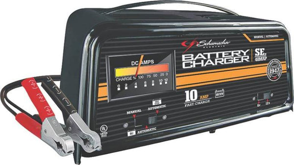 Schumacher SE40MAP Automatic/Manual Battery Charger, 6/12V, 10 Amp