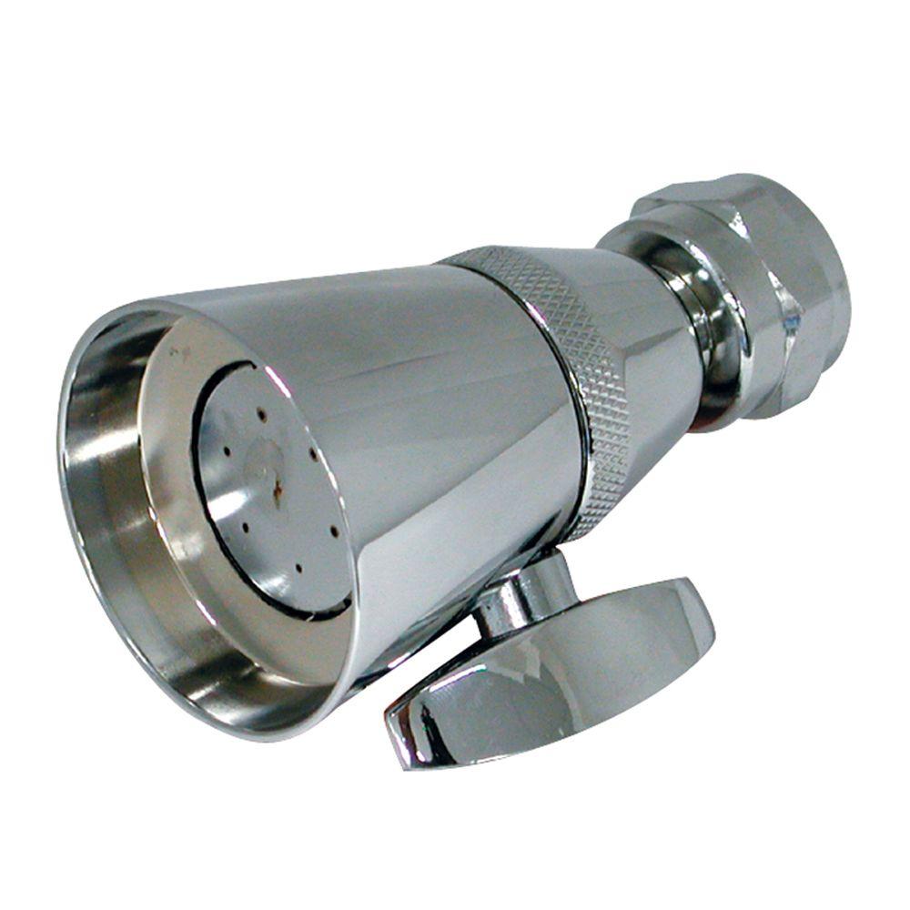 Danco 80768 1-Spray Fixed Shower Head, Chrome, 1-11/16"