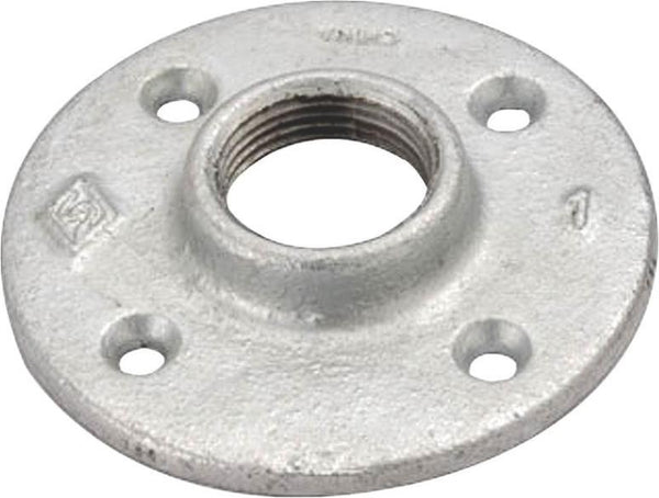 Worldwide 27-3/4G Malleable Iron Floor Flange, 3/4" Galvanized