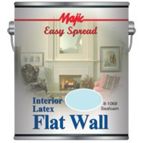 Majic 8-1069-1 Flat Wall Interior Latex Paint 1 Gallon, Seafoam