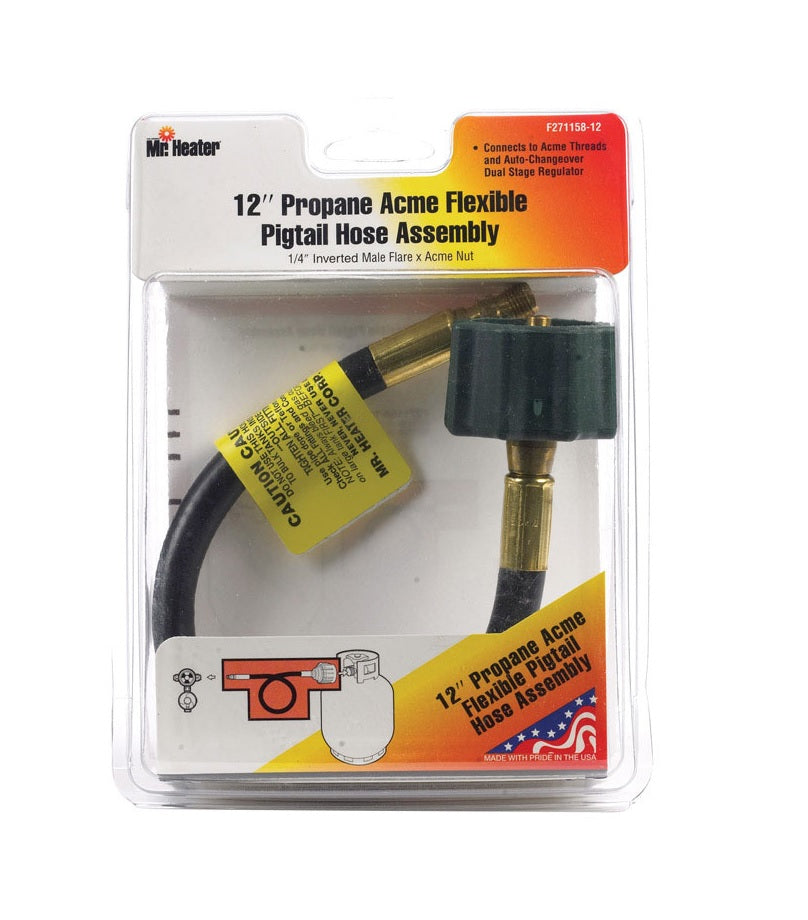 Mr Heater F271158-12 Propane Hose Assembly, 12"