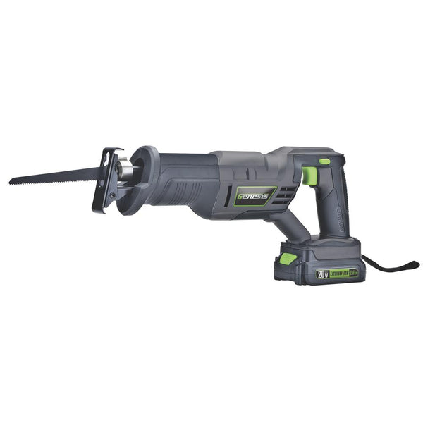 Genesis GLRS20A Lithium Ion Variable Speed Reciprocating Saw, 20 Volt