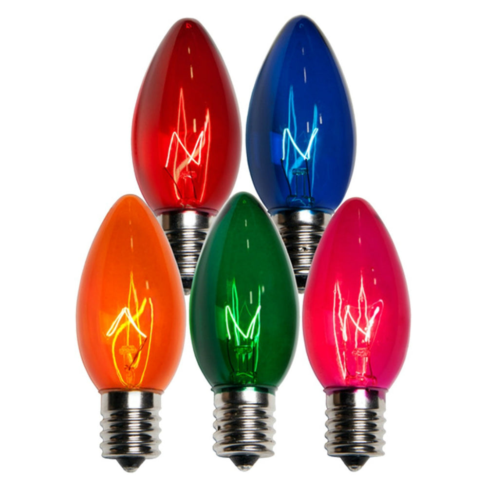 Santas Forest 19250 Christmas C9 Transparent Replacement Bulb, Multi-Color