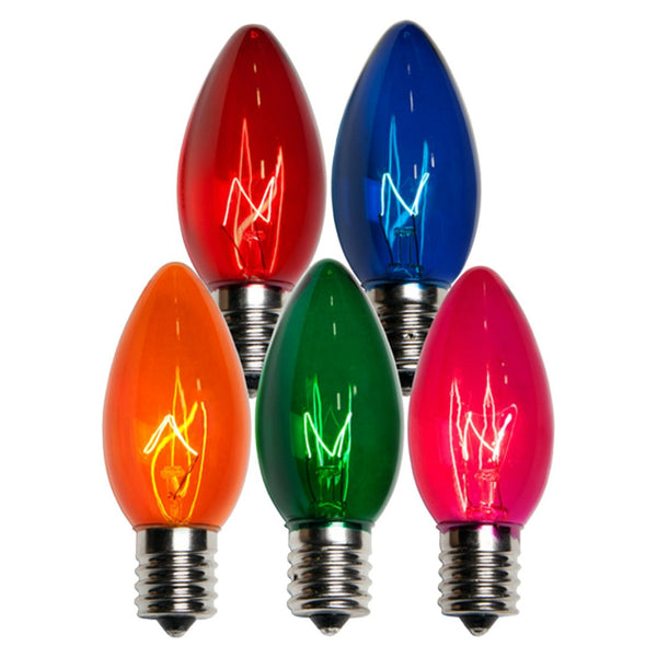 Santas Forest 19250 Christmas C9 Transparent Replacement Bulb, Multi-Color