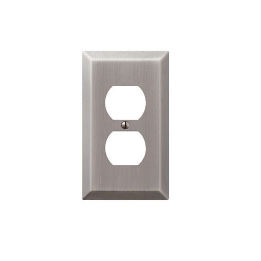 Amerelle 163DAN Stamped Steel 1 Duplex Wall Plate, Antique Nickel