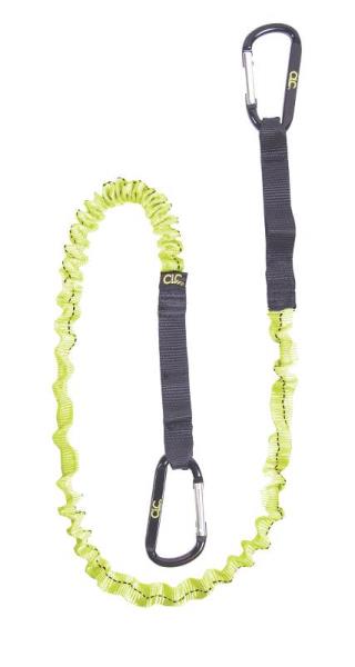 CLC 1027 2 Carabineer Tool Lanyard, 39"-56"