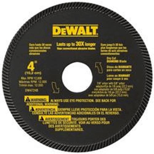 DeWalt DW4724B High Performance Mansonry Blade, Bulk 4" x 5/8"-7/8"
