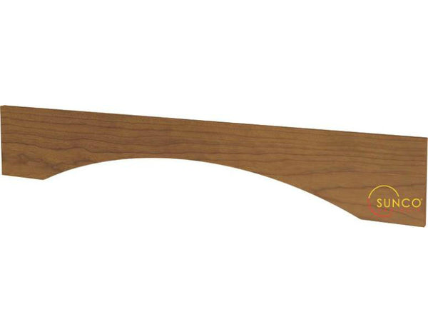 Sunco VARA48RT Roman Arched Valance, 4', Oak