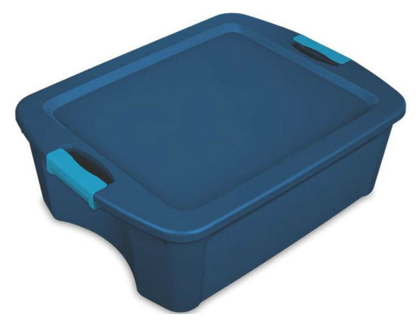 Sterilite 14447406 Heavy Duty Latch and Carry Tote, 12 Gallon