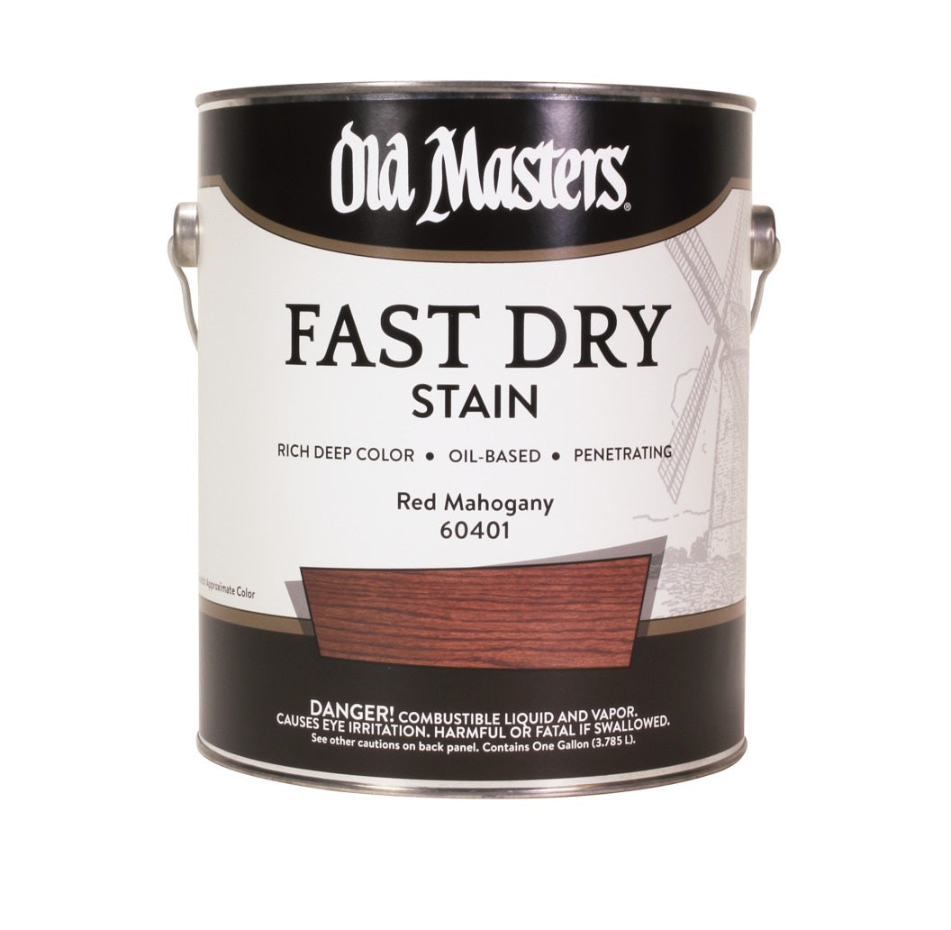 Old Masters 60401 Oil Based Fast Dry Stain, Red Mahogany, 1 Gallon
