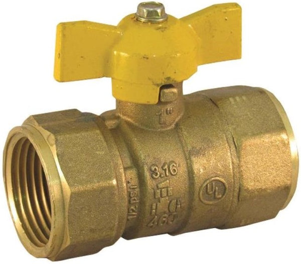 Pro-Flex PFGV-F01TP Gas Valves, 1" x 1"