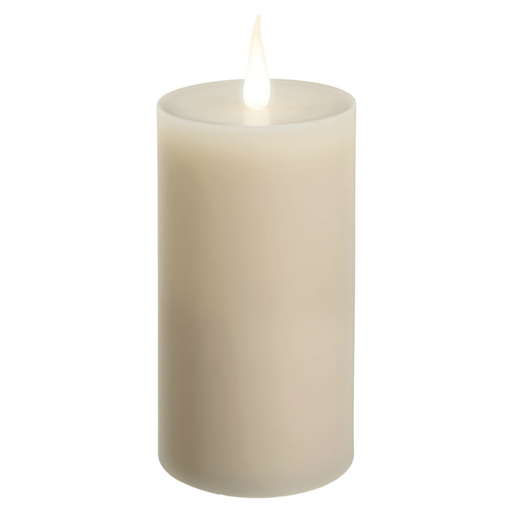 Xodus Innovations WC1684 Battery Operated LED Candle Piller, White, 4 In