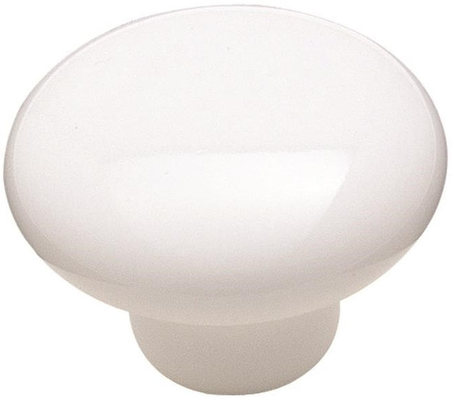 Amerock 217WHT Allison Round Cabinet Knob, White, 1-1/2"