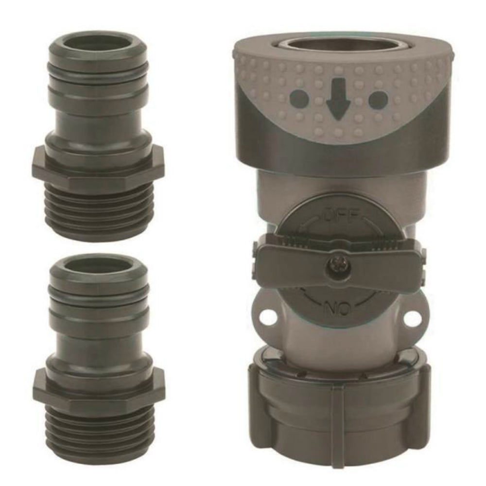 Gilmour 29Q Polymer Hose Quick Connector Set, Plastic, 3 Piece