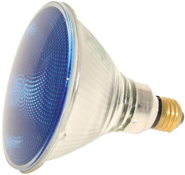 Sylvania 16663 Hardglass Reflector Lamp Bulb, 90-Watt, Blue