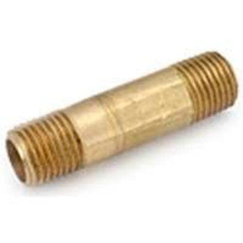 Anderson Metals 736113-0240 Plf 7113 Brass Pipe Nipple, 1/8" x 2-1/2"