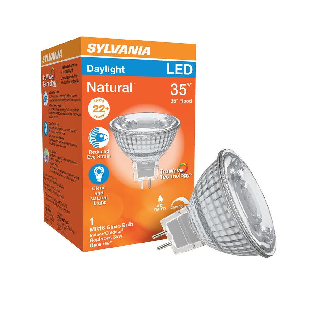 Sylvania 40929 MR16 LED Light Bulb, 6 Watts, 450 Lumens Toolbox Supply