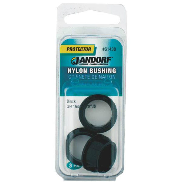 Jandorf 61438 Electrical Nylon Bushings, 3/4" x 5/8" x 0.406"