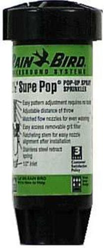 Rain Bird SP25-SQ Sure-Pop Pop-up Spray Head Sprinkler, Square Pattern, 2-1/2"