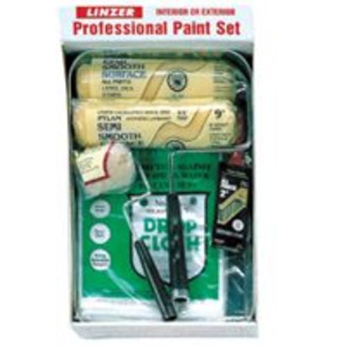 Linzer RS701-SP Paint Roller And Tray Kit, Contractor Quality, 8 Piece