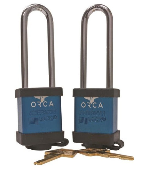 ORCA ORCLBL Cooler Lock Set, 2 Pack, Blue